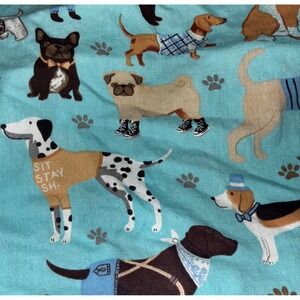 Uomny Blue Unisex Standard Fitted Crib Sheet